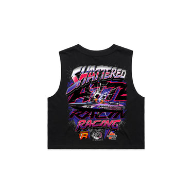 Shattered Racing Team Ladies Crop Tank